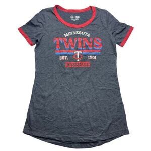 Minnesota Twins Navy Tee - Women's XS - Short Sleeve